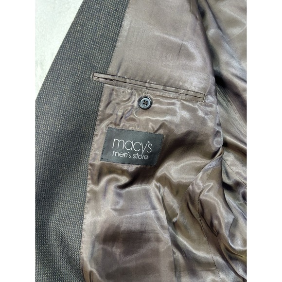 Lauren Ralph Lauren 100% Wool 2 Button Blazer Sport Coat Jacket 44L Brown - Picture 14 of 16